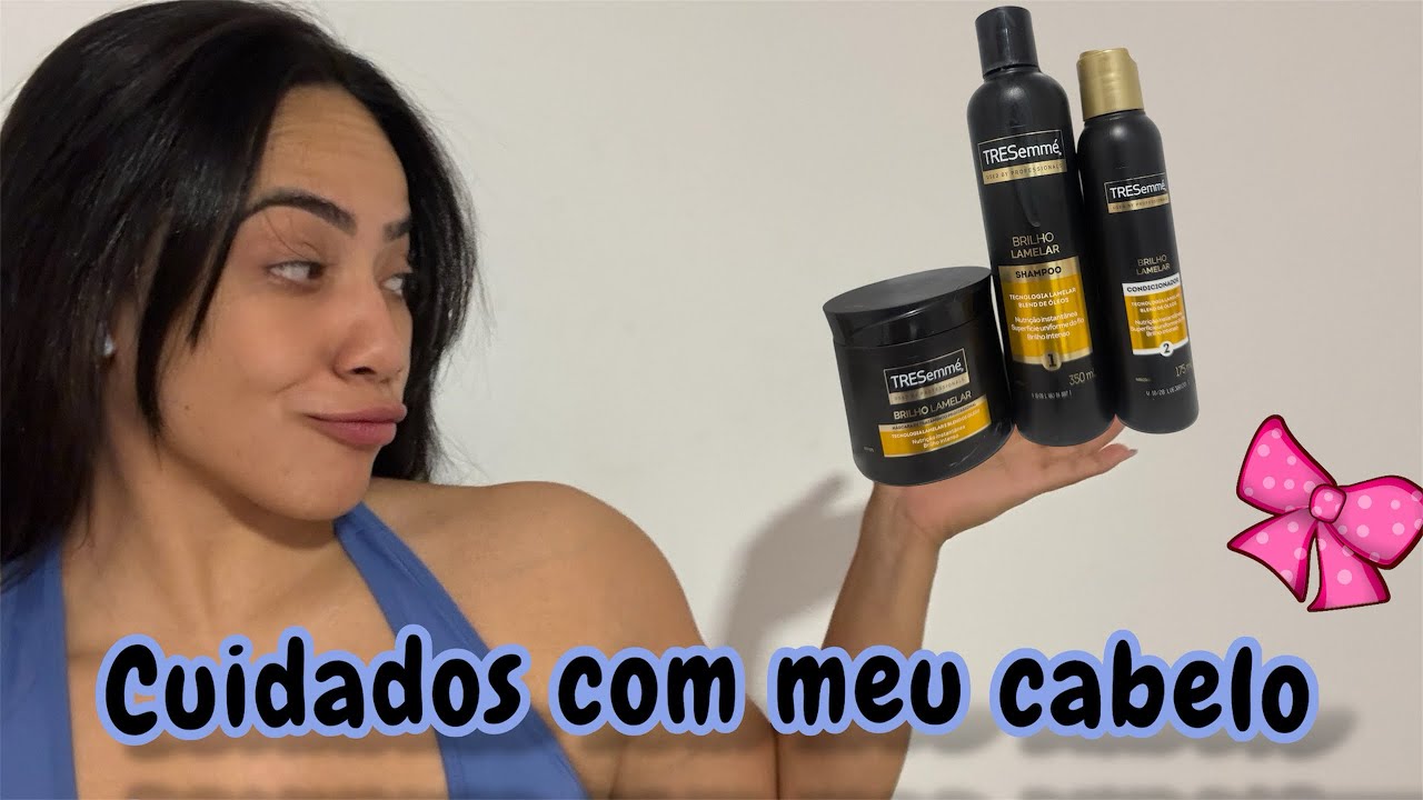 Testando a linha BRILHO LAMELAR da TRESemmé