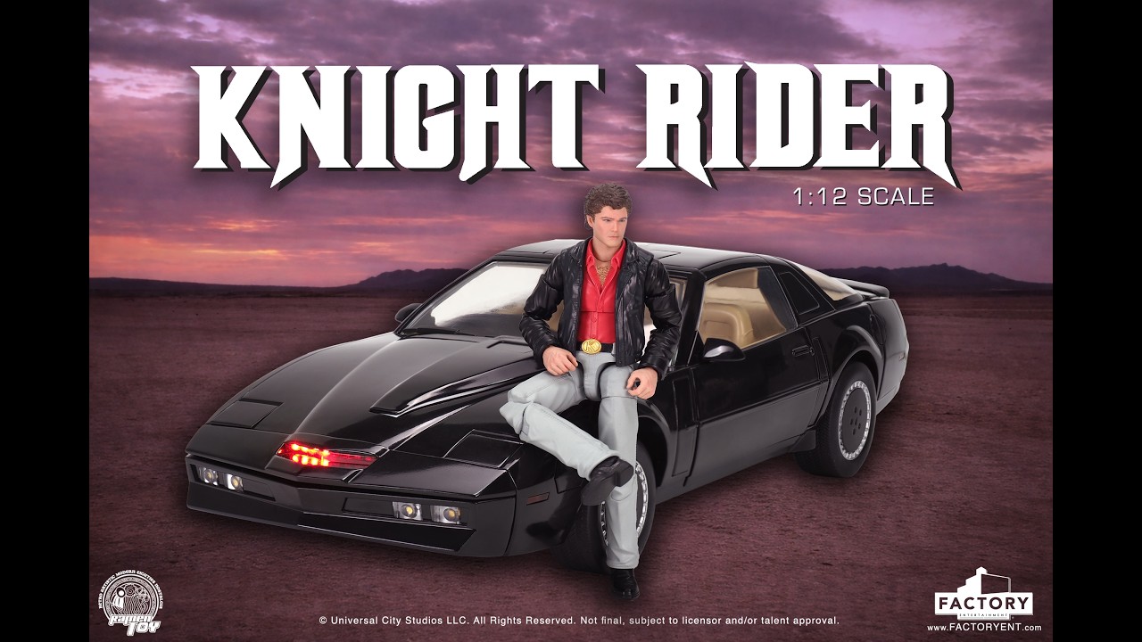 Knight Rider 1:12 Scale SPM KITT with Michael Knight by Factory Entertainment + Ramen Toy
