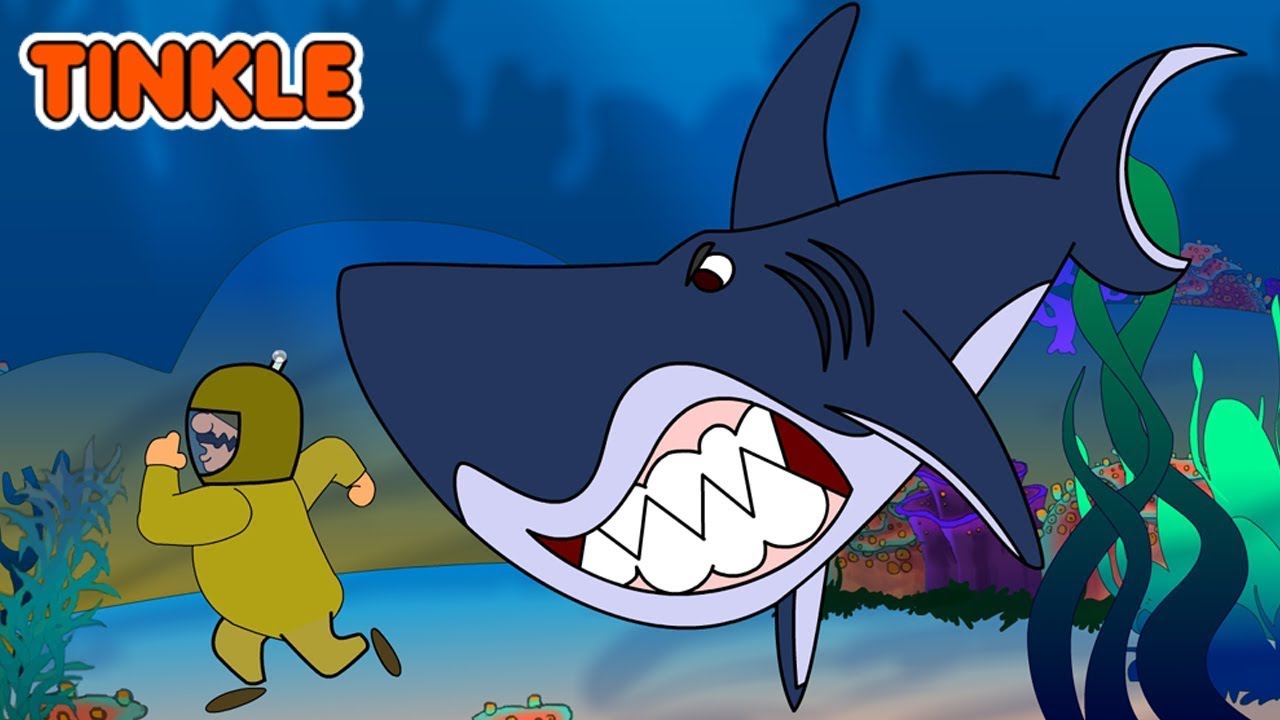 Shark Attack | Shikari Shambu's Shark Tale |   Animated Story - Cartoon Stories - Funny Cartoons