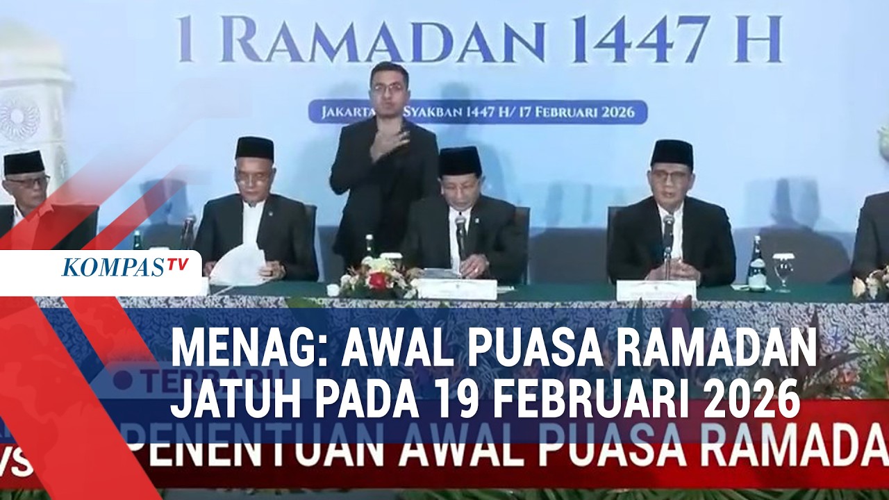 Hasil Sidang Isbat, Awal Puasa Ramadan Jatuh Kamis 19 Februari 2026