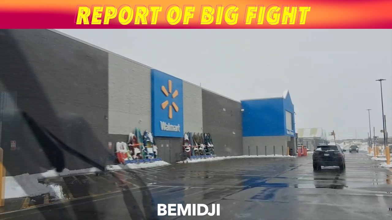 Сообщение о крупной драке в магазине Walmart в Бемиджи в субботу.