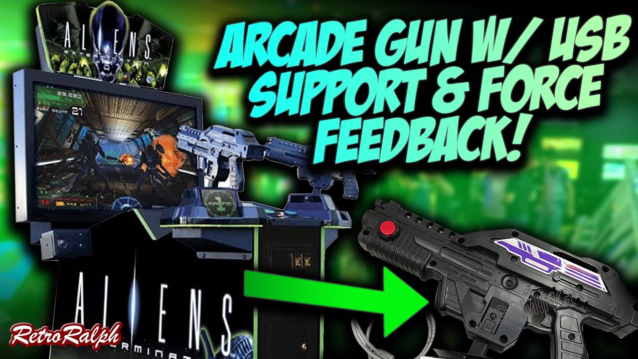 Awesome Arcade Guns with USB Support + Force Feedback!