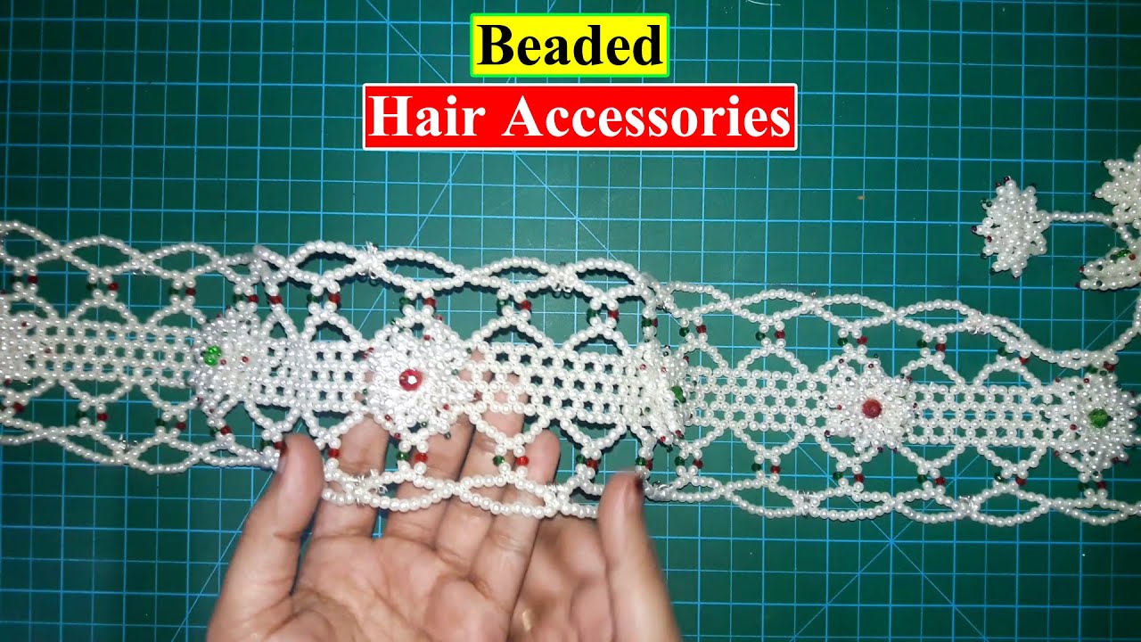 Pearls Jada Tutorial | DIY Hair Accessories with Beads | Beaded Hair vine | Native Beadwork