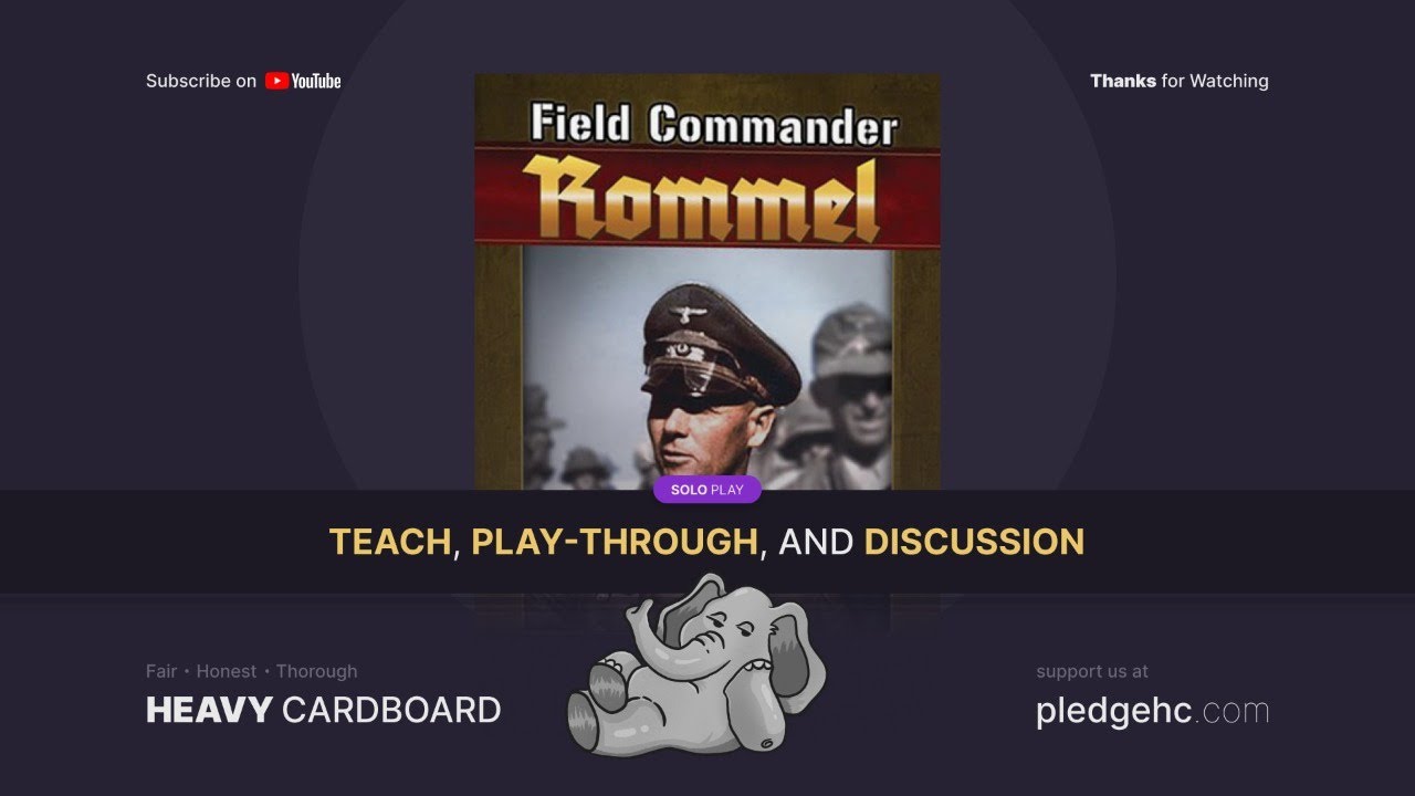 Field Commander: Rommel --- solo Play-through by Heavy Cardboard