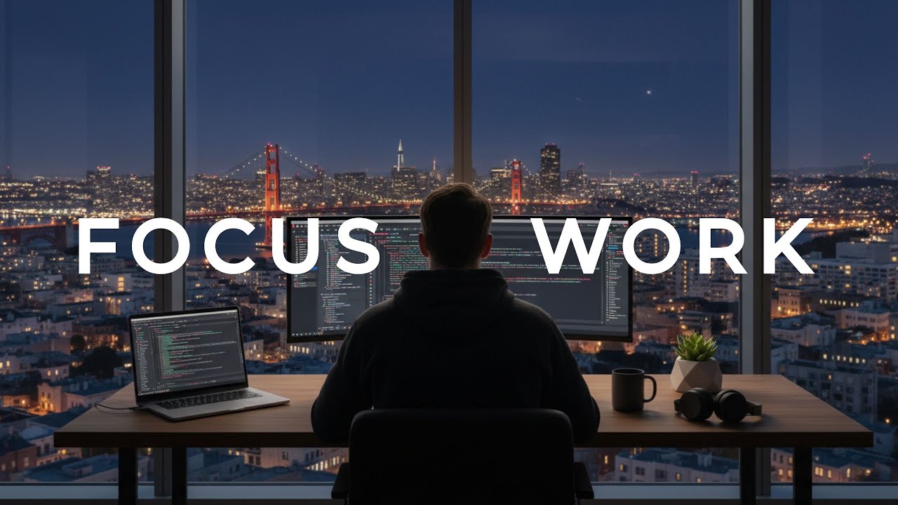 Focus Music – Deep Work & Concentration | San Francisco at Night
