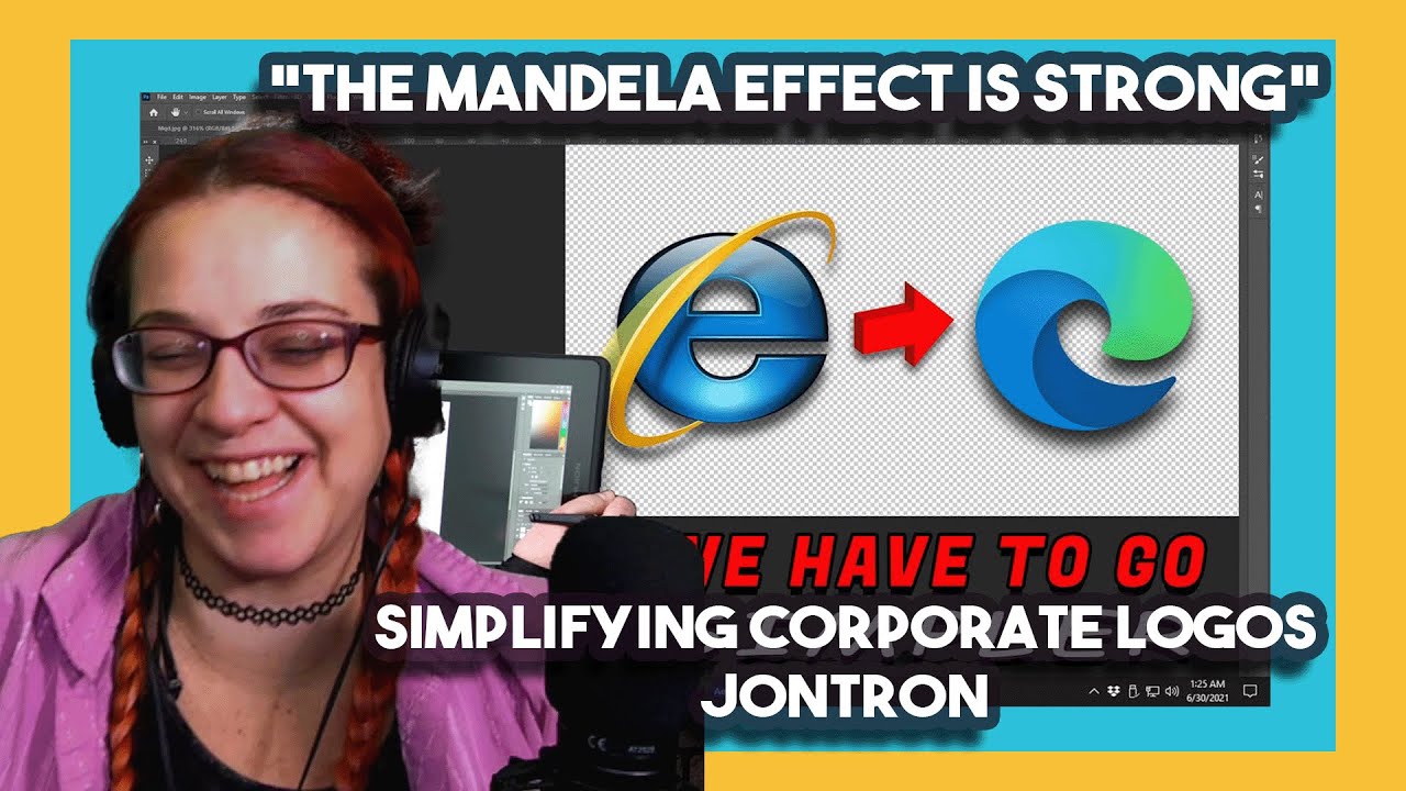 *The Mandela Effect is STRONG* Simplifying Corporate Logos - JonTron | Chicago Reacts