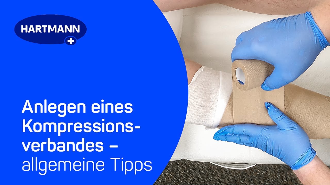 Anlegen eines Kompressionsverbandes – allgemeine Tipps