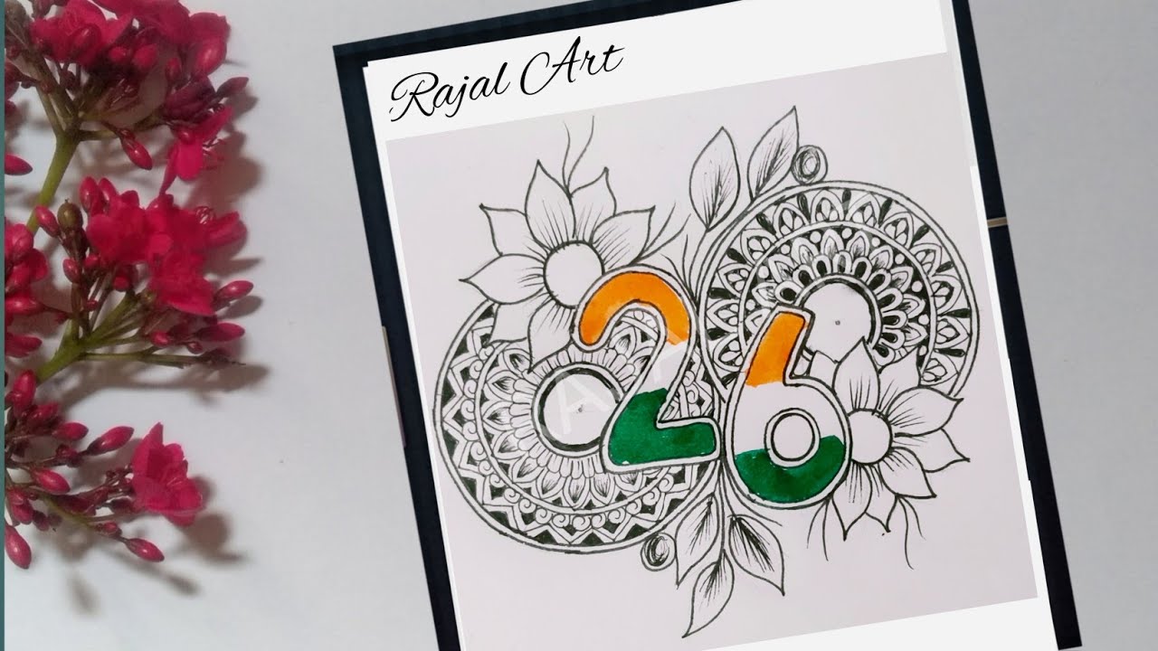 Republic day drawing | how to draw mandala art for beginners | republic day mandala art | drawing
