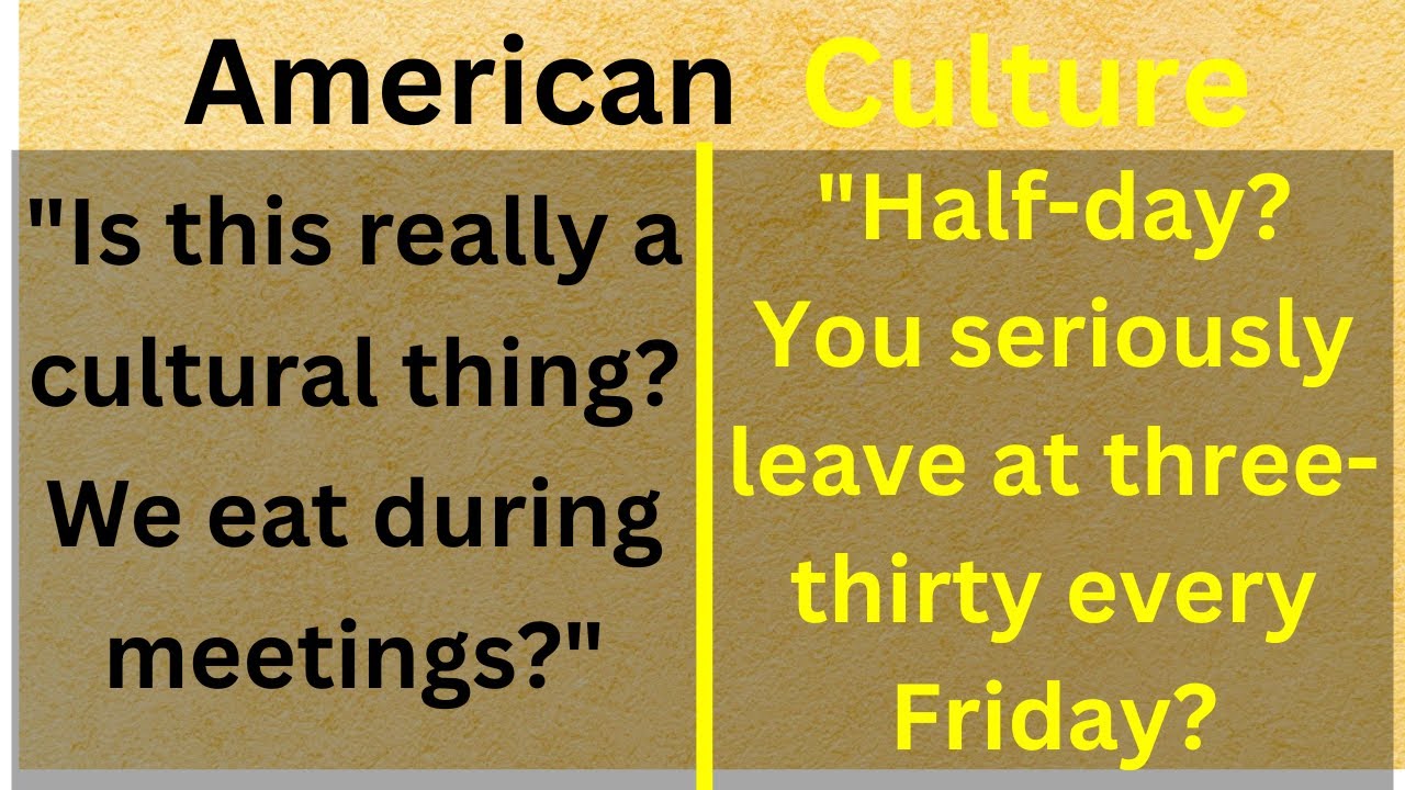 When Americans Discover European Work Culture