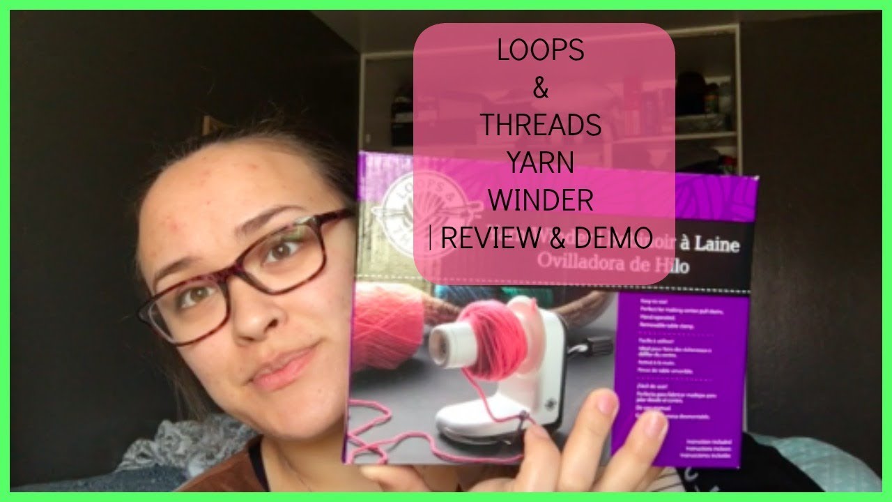 Loops & Threads Yarn Winder | REVIEW & DEMO | Laura'sCrochetCreations