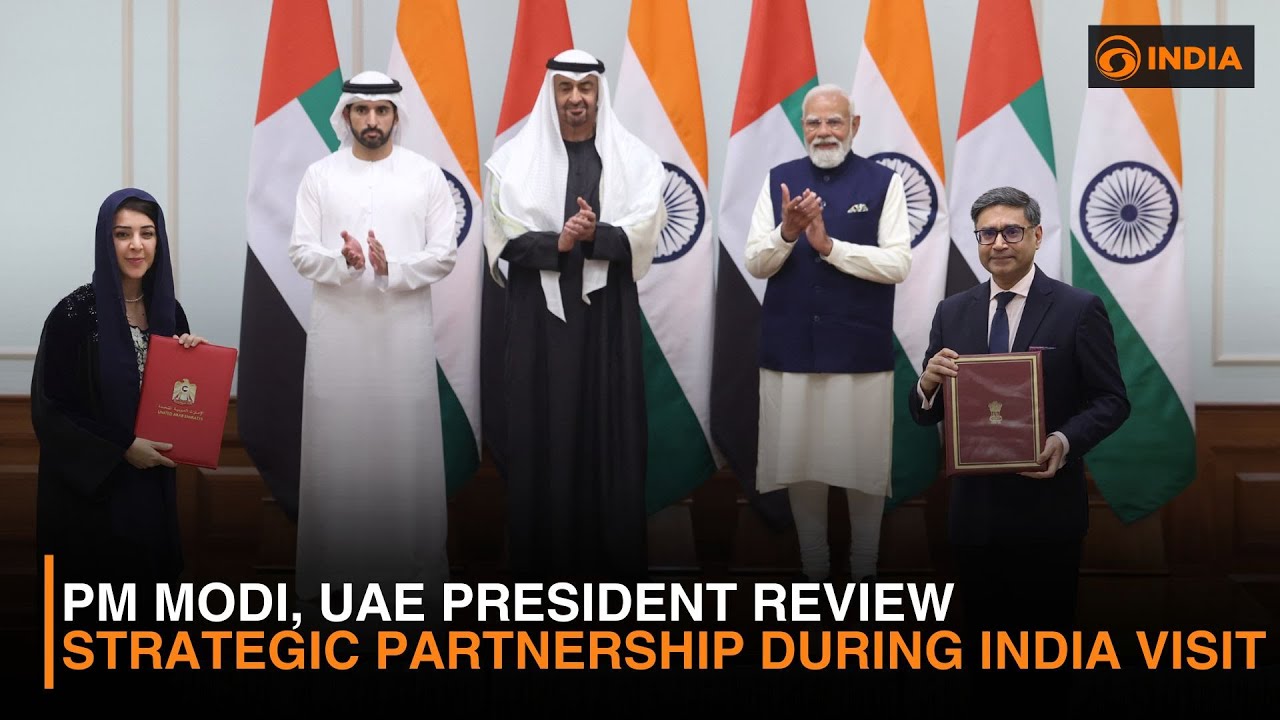 PM Modi, UAE President Review Strategic Partnership During India Visit