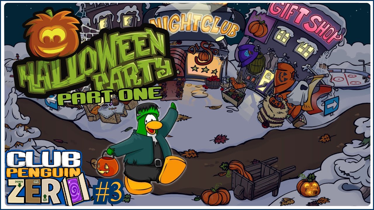 The Halloween Party [Part 1] is here! [Club Penguin Zero #3]