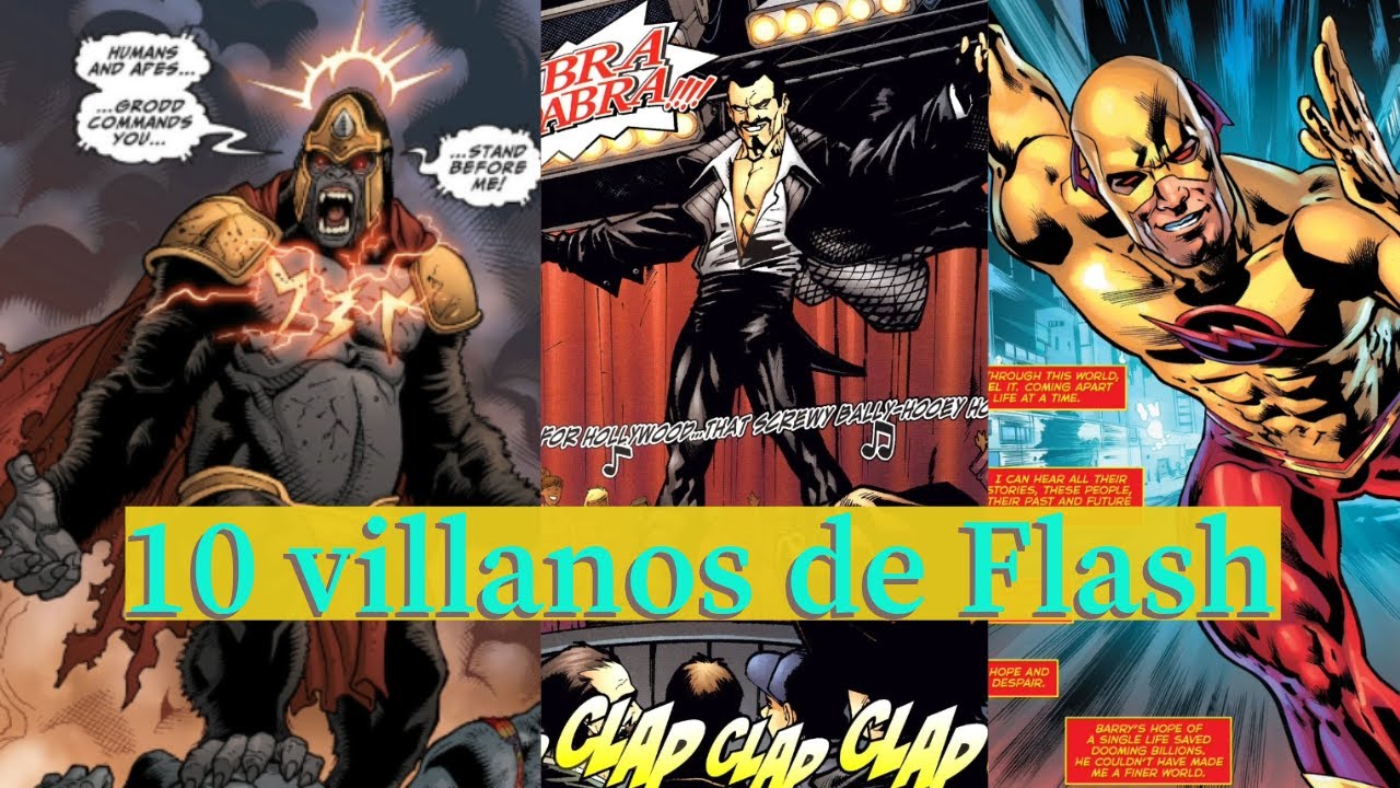 10 villanos de Flash