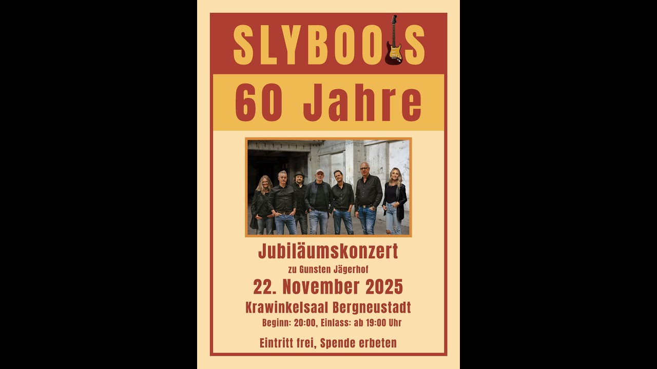 60 Jahre Slyboots - Wir feiern am 22.11.25 im Krawinkelsaal in Bergneustadt - Eintritt ist frei