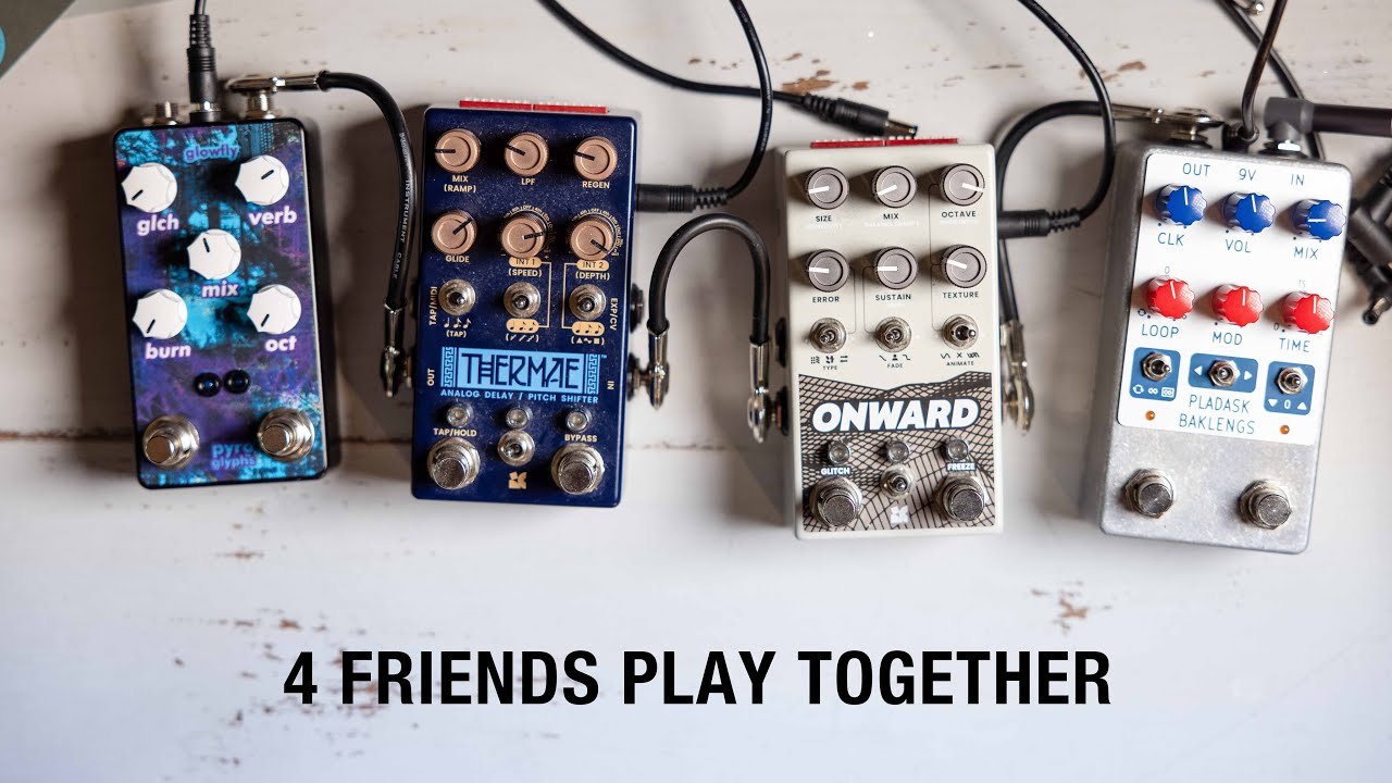 This is what happens when you use 4 granular glitch delay pedals together.