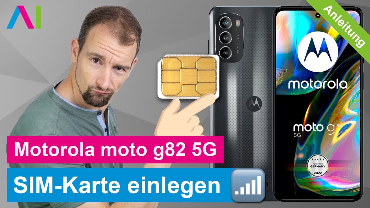 Motorola moto g82 - SIM-Karte einlegen • 🂠 • 📲 • 📡 • Anleitung | Tutorial
