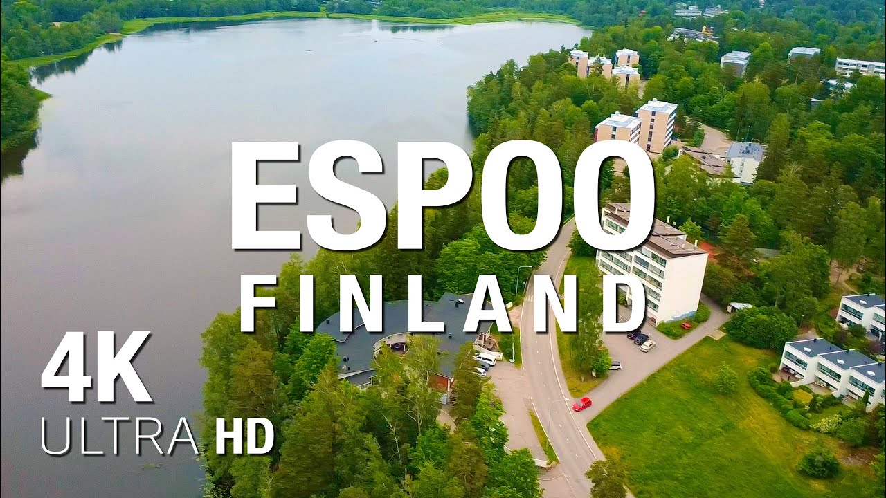 4K Ultra HD   Viherlaakso Espoo Finland – Stunning Lake, Nature & City Views from Above