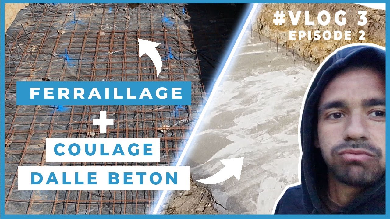 Épisode 2 : Préparation de la piscine et coulage de la dalle béton  (# VLOG3 )