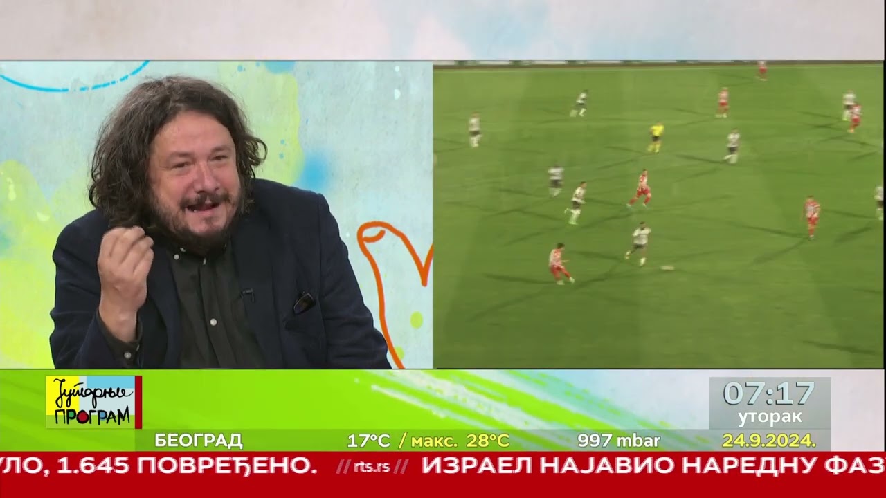 RTS JUTARNJI PROGRAM - O derbiju iz dva suprotna tabora - Muharem Bazdulj i Miloš Janković