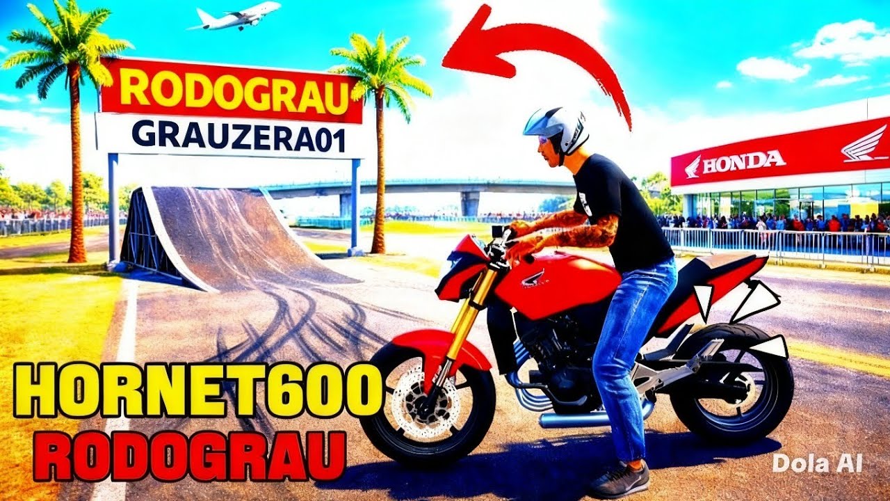 LANCEI O FOGUETE 🚀 E FUI NA RODOGRAU ! HONDA HORNET!!!