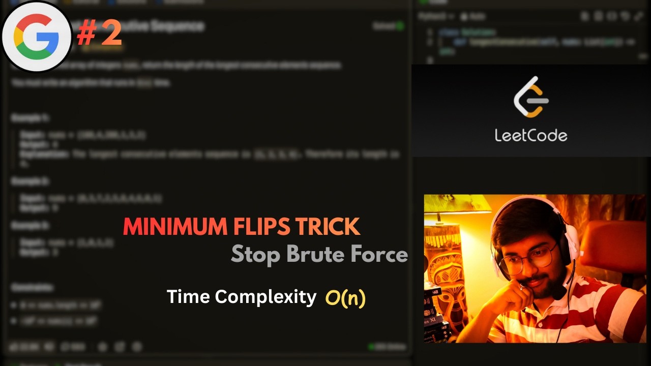 Stop Brute Force! Minimum Flips To Make a Binary String Alternating | O(n) Trick (LeetCode)