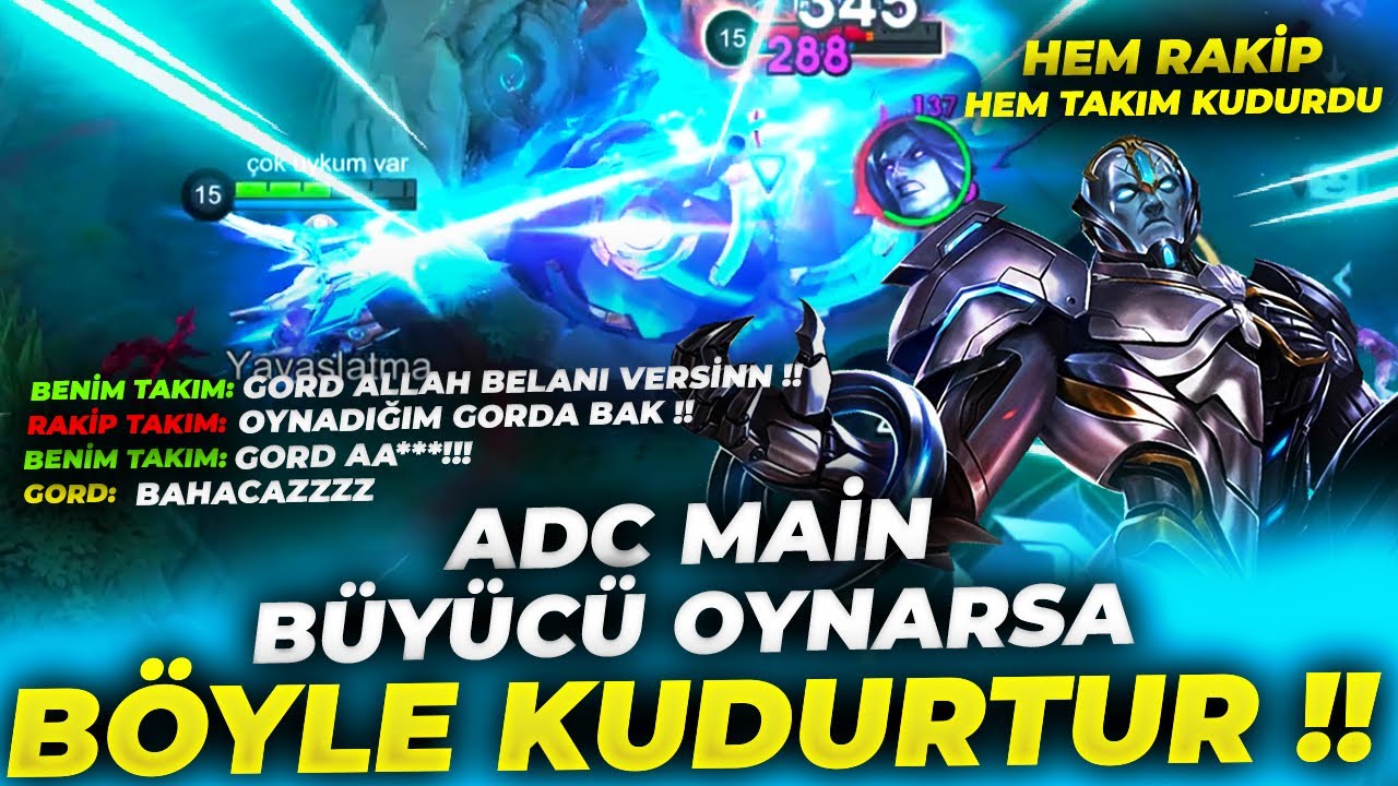 ADC MAİN ADAMA GORD VERİRSEN BÖYLE KUDURTUR!! HEM RAKİP HEM TAKIM ÇILDIRIYOR | Mobile Legends