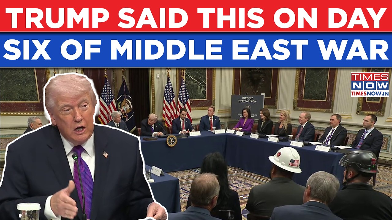 What US President Trump Said About The Ongoing Iran War At Ratepayer Protection Pledge Event?