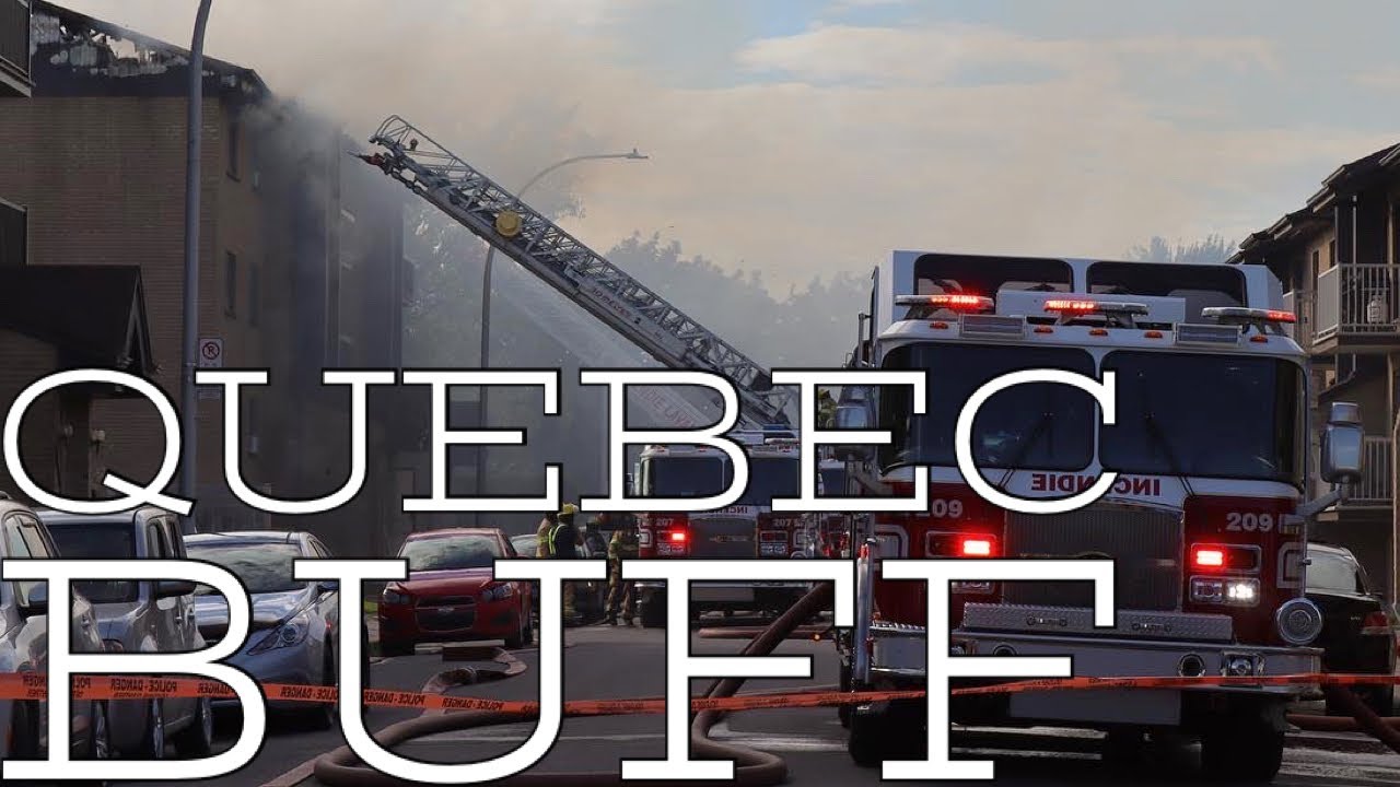 *FIFTH ALARM* Laval Fire Department (SSIL) Five alarm 10-15 residential structure fire in Vimont.