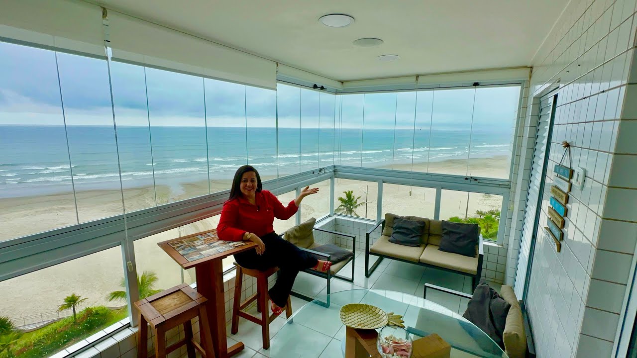 Belíssimo apartamento 💎 PORTEIRA FECHADA 💎 Frente Mar 😎🌊 📌 Praia Grande