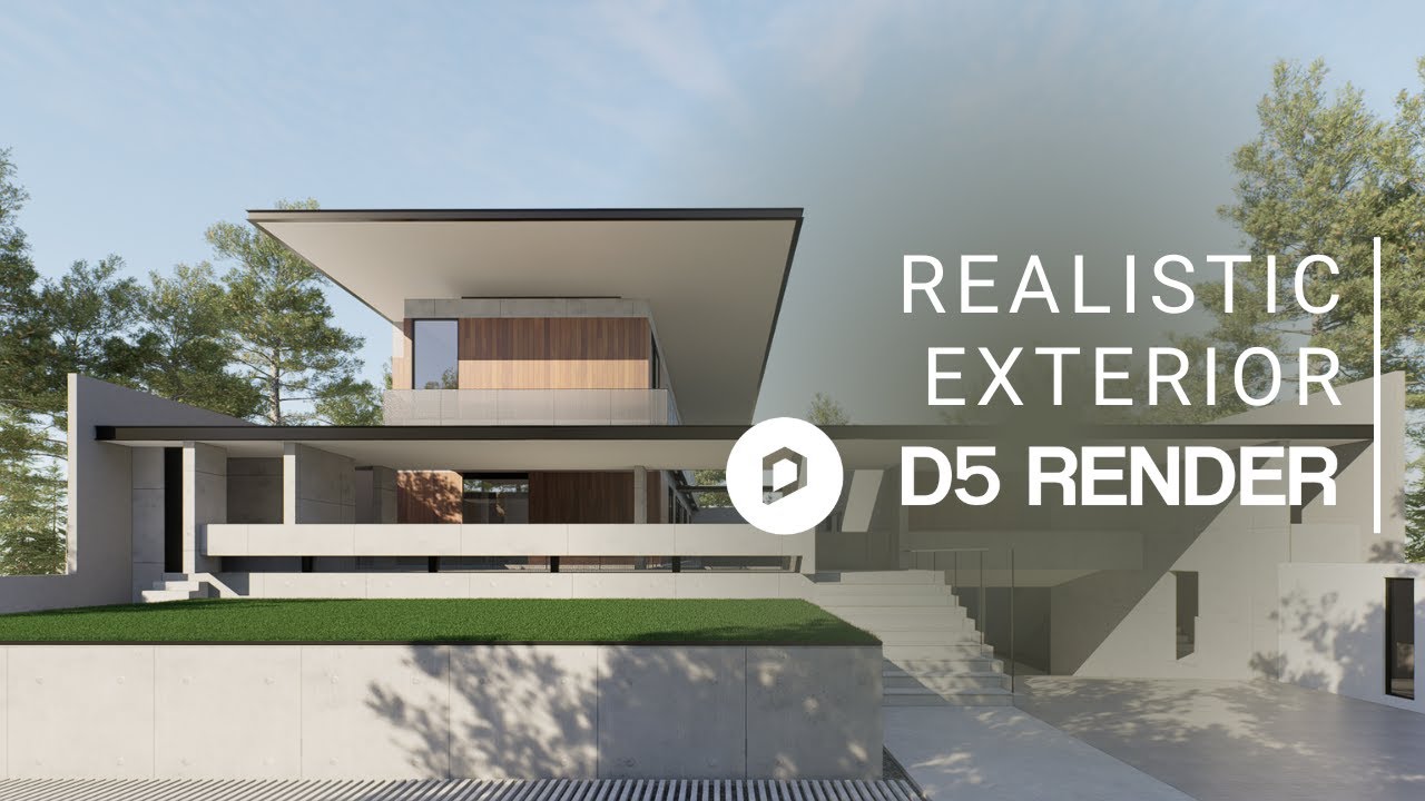 Realistic Exterior Render with D5 Render | Private House 033 |