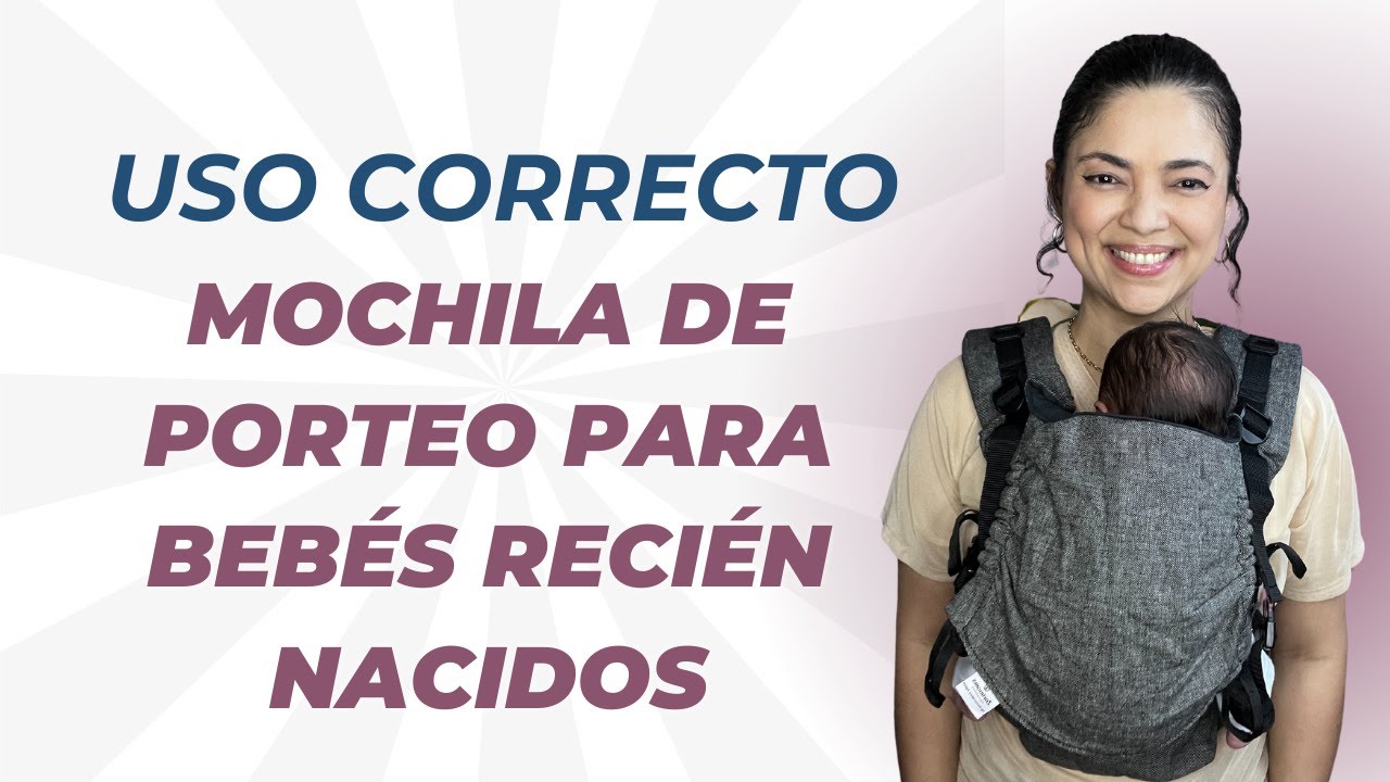 ¡Aprende a usar la mochila ZariBaby para recién nacidos!