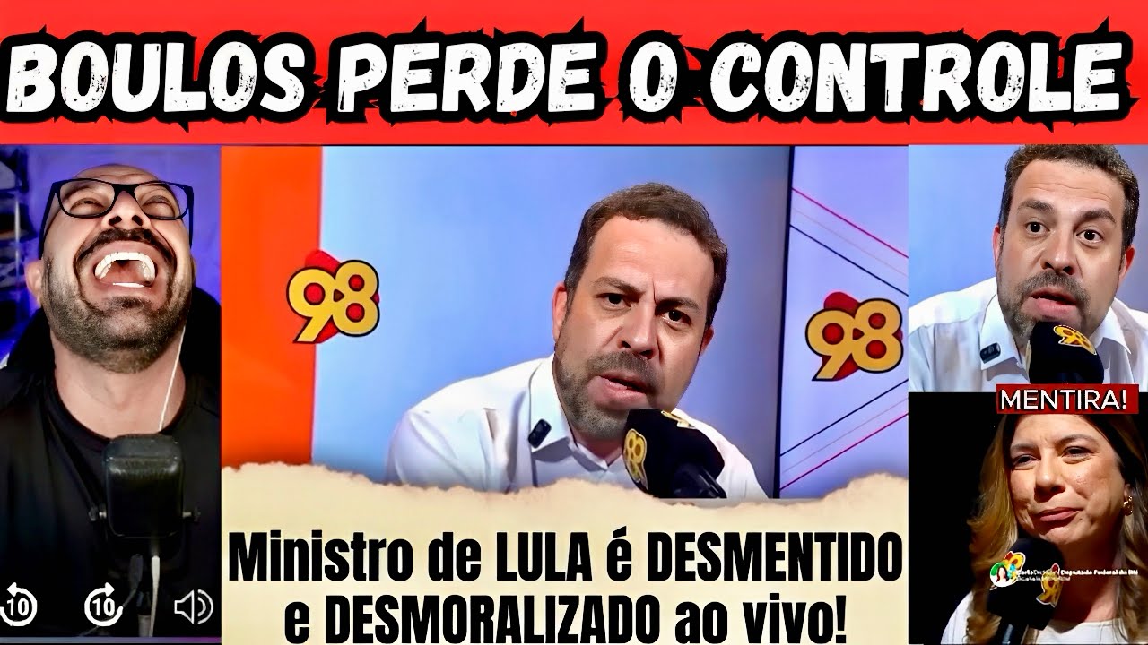 Boulos perde o controle em entrevista. #4k #4kvideo