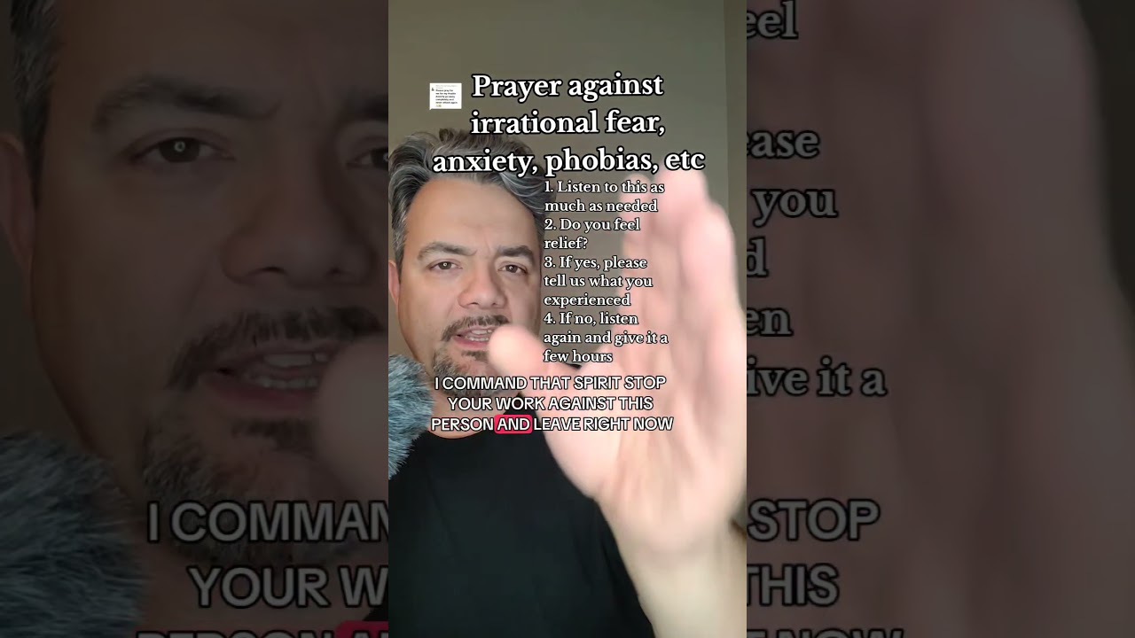 Prayer against fear anxiety and phobias