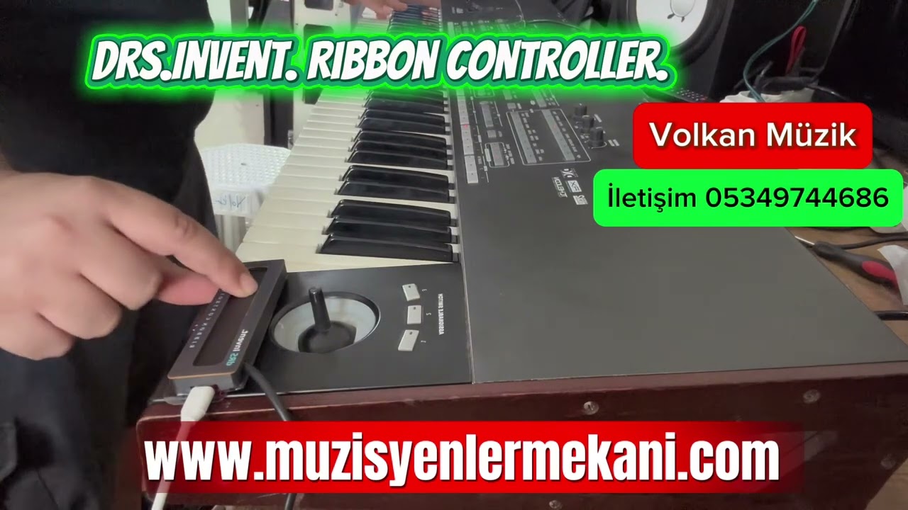 Korg Pa3x Le &uuml;zerinde dRS. Invent. Ribboncontroller Volkan M&uuml;zik 05349744686