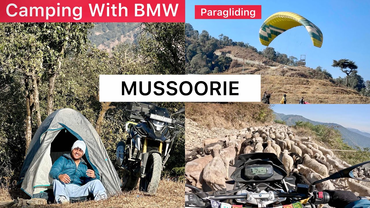 Solo Camping in Mussoorie with BMW 🏕️ | Unreal Views! 