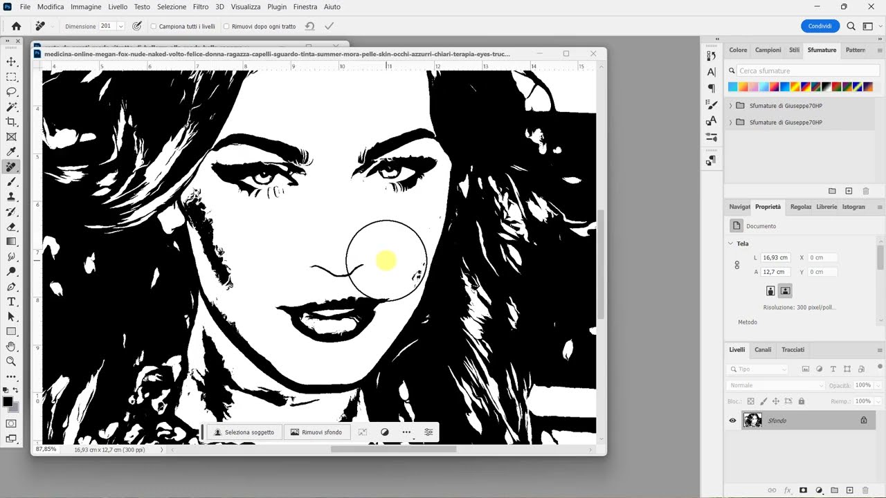 PHOTOSHOP: convertire foto in ritratto stilizzato