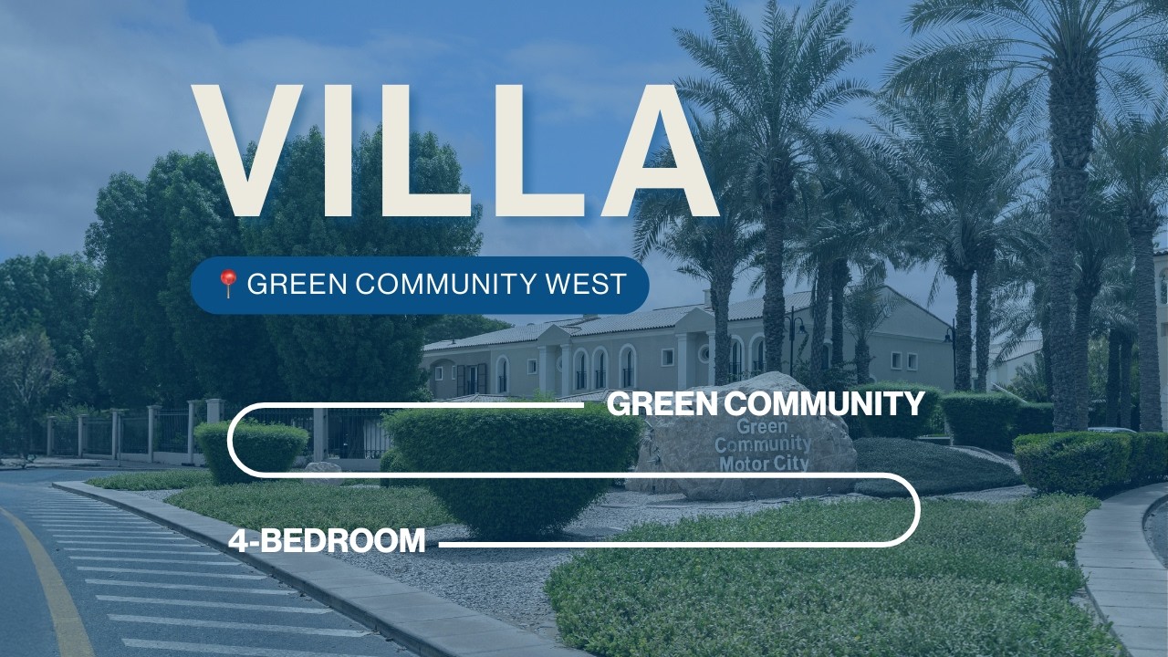 4 Bed Villa in Green Community West, Green Community