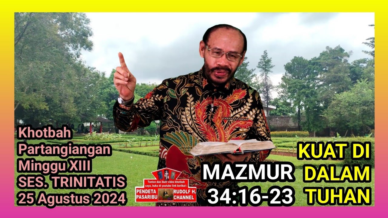 KUAT DI DALAM TUHAN – Mazmur 34:16-23
