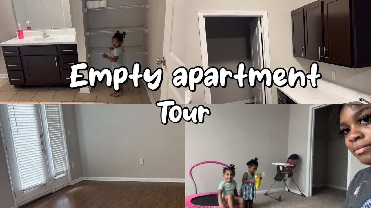 Realistic empty apartment tour