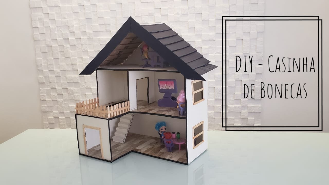 COMO FAZER CASINHA PARA BONECAS COM PAPELÃO