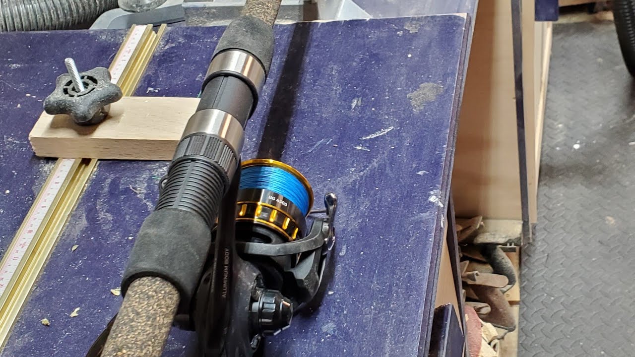 Setting up new Daiwa BG 4500 on 10ft Okuma Longitude Surf Rod