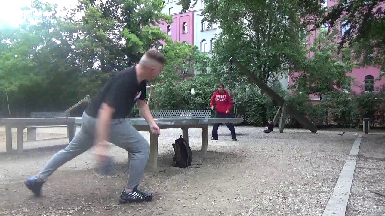 Steinb vs Steinb Steinplatte Frauenschule 20200617 Outdoor Table Tennis Ma