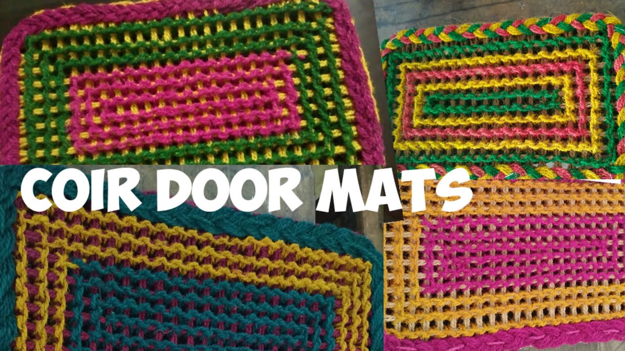 Coir Door Mats||കയർ കൊണ്ടുള്ള ചവിട്ടി മെത്തകൾ||Work Experience Fair||Easy DIY Coir Mats