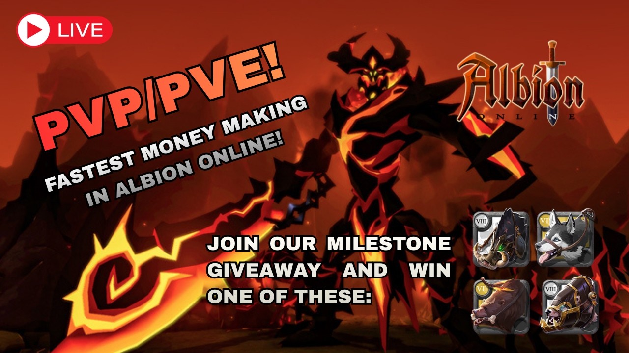 🔴Giveaway!! Albion Online Live Stream!! Asia Server!! #albionlive  #albiononline  (vertical)