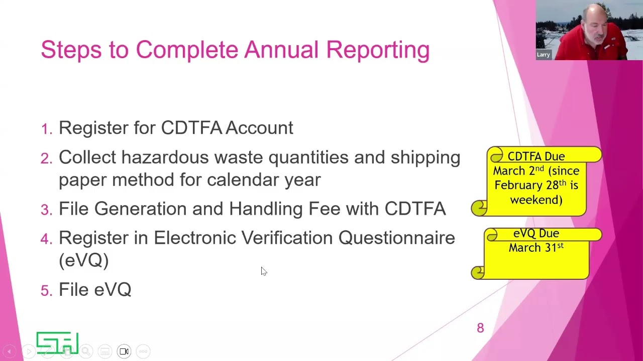 HHW Reporting: Survival Guide to CDTFA and EVQ