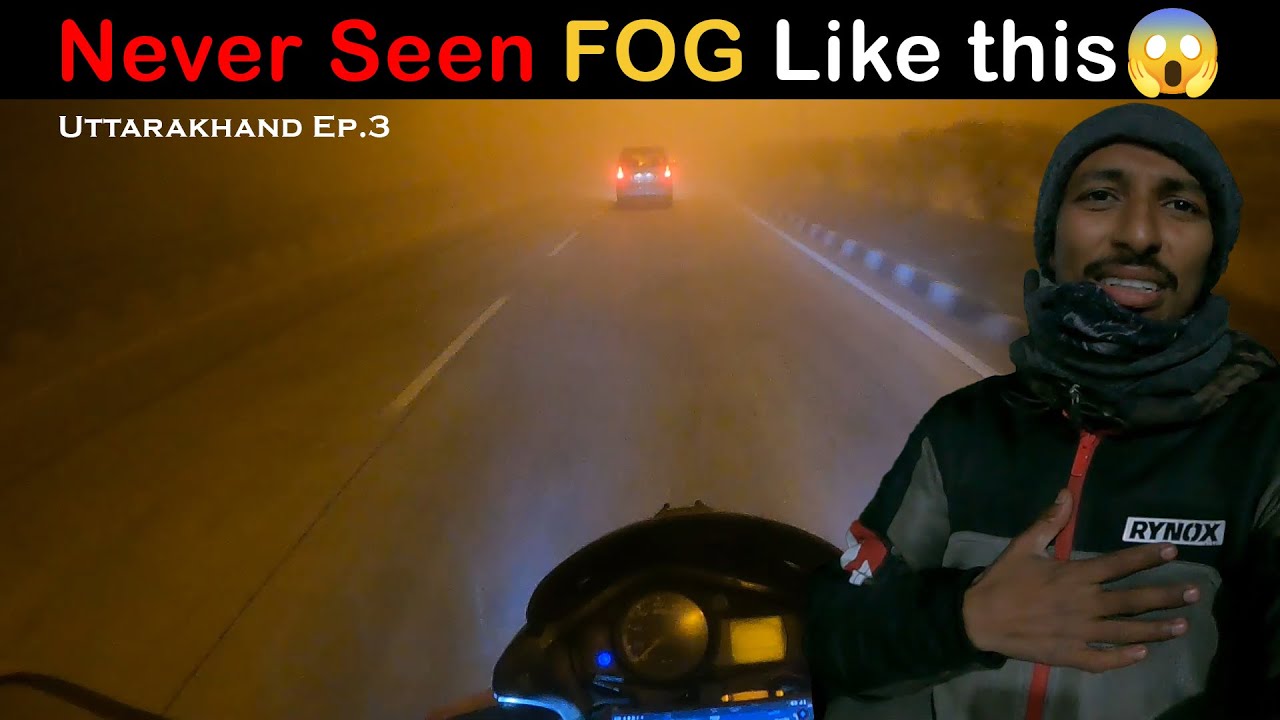 Very Dangerous Fog in Lucknow | Uttar Pradesh Winter FOG | Solo Bike RIde in UP | Uttarakhand Ep.3 |