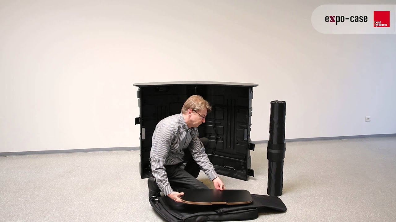 Aufbauvideo eines expo-case