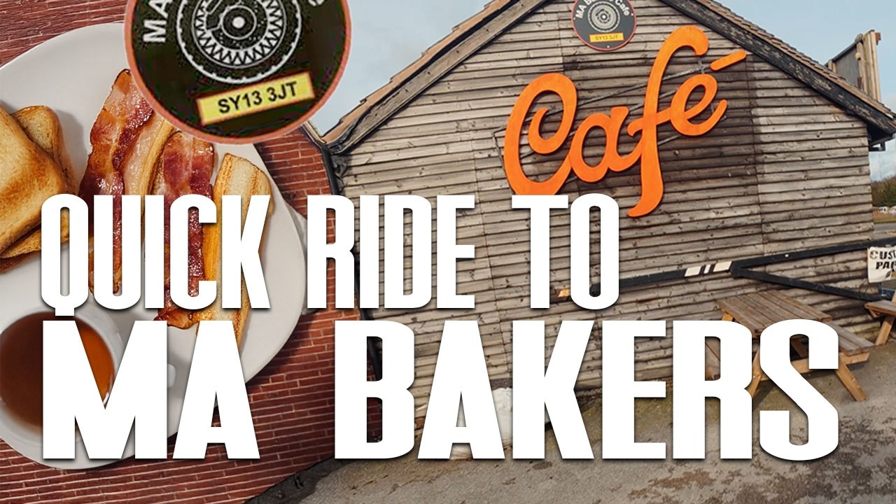 Riding in the Cold to Ma Bakers Motorcycle Café (Whitchurch, UK)