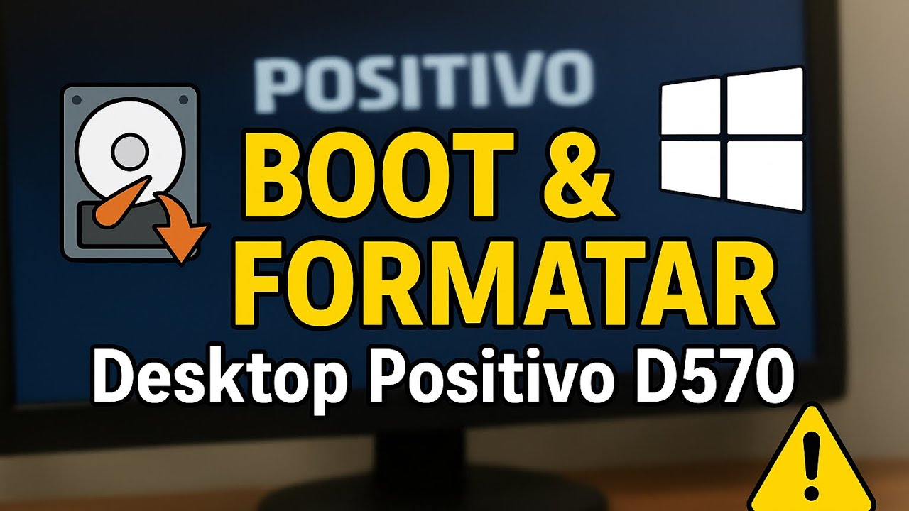 Formatar e dar Boot  Computador Desktop Positivo D570