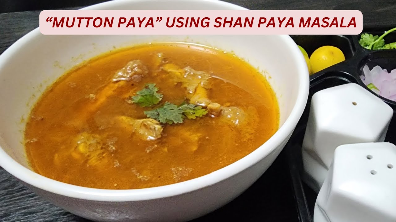 Delicious Mutton Paya Recipe using paya masala- Easy & Flavorful! bý Cafe Erum